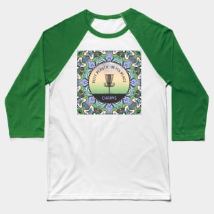 Disc Golf Mandala Baseball T-Shirt